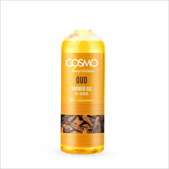 COSMO Temptation Shower Gel - Oud with luxurious oud fragrance for indulging your senses and providing long-lasting freshness.