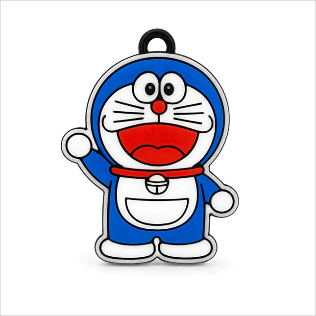 Cute blue cartoon character keychain for kids bag and keys