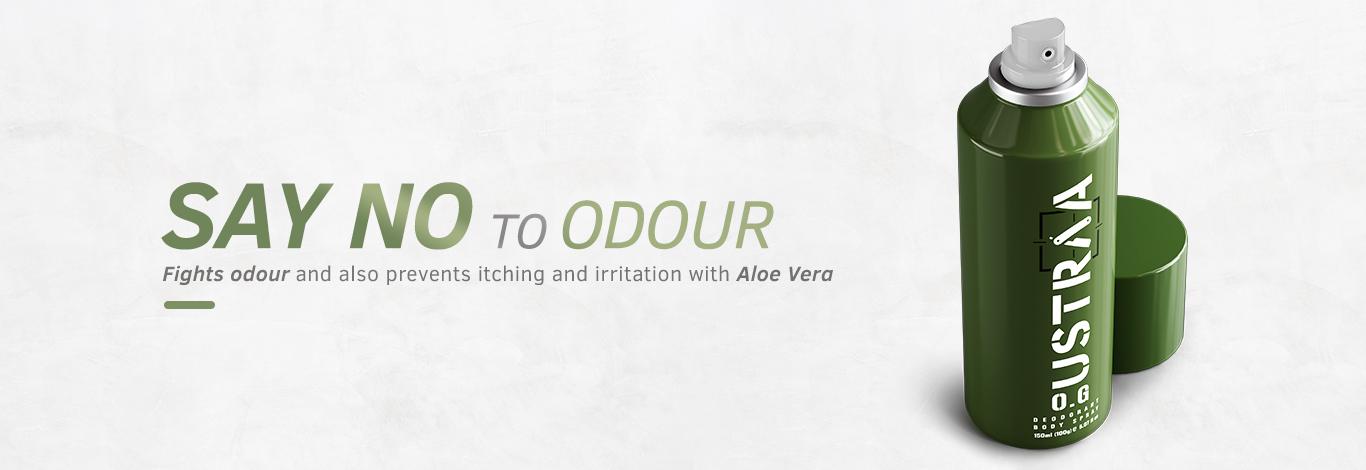 USTRAA BLACK Deodorant Body Spray 150 ml + O.G Deodorant