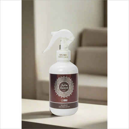 Solo Collection Daniyal Air Freshener Spray 300Ml, designed to bring a subtle yet refreshing scent to any room.