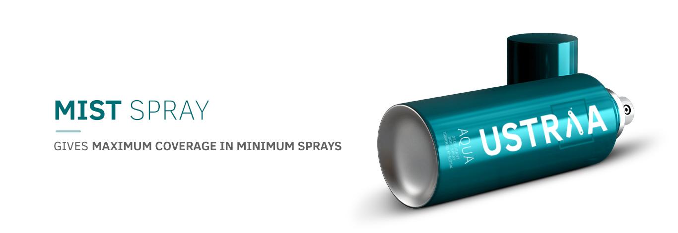 USTRAA AQUA Deodorant Body Spray 150 ml Pack of 3