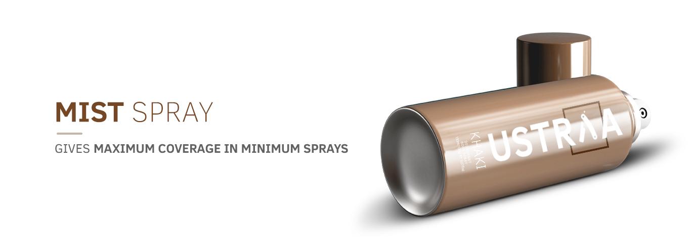 USTRAA KHAKI Deodorant Body Spray 150 ml Pack of 3