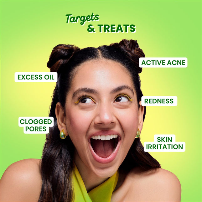 Close-up view of Dot & Key 2% Salicylic Acid + Cica Anti Acne Serum with Zinc. This salicylic acid serum for acne helps in reducing blemishes and improving skin texture.