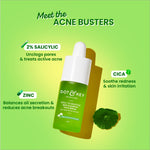 Application of Dot & Key 2% Salicylic Acid + Cica Anti Acne Serum on the skin. Effective salicylic acid serum for acne, suitable for oily and sensitive skin types.