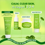 Close-up of Dot & Key CICA Face Wash, emphasizing its sulphate-free formulation for best acne face wash results.
