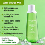 Dot & Key Cica Calming Skin Clarifying Toner formulated with Green Tea & Niacinamide, an effective calming toner for sensitive skin, reduces dark spots and redness, 150ml