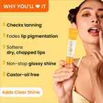 Dot & Key Gloss Boss Mango Passion Lip Balm, showcasing the vibrant tint and the nourishing mango flavor lip balm for all-day hydration.