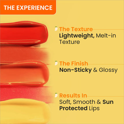 Dot & Key Mango Passion Lip Balm open, revealing its rich formula and vibrant tint, ideal for nourishing cracked lips with a mango flavor lip balm.