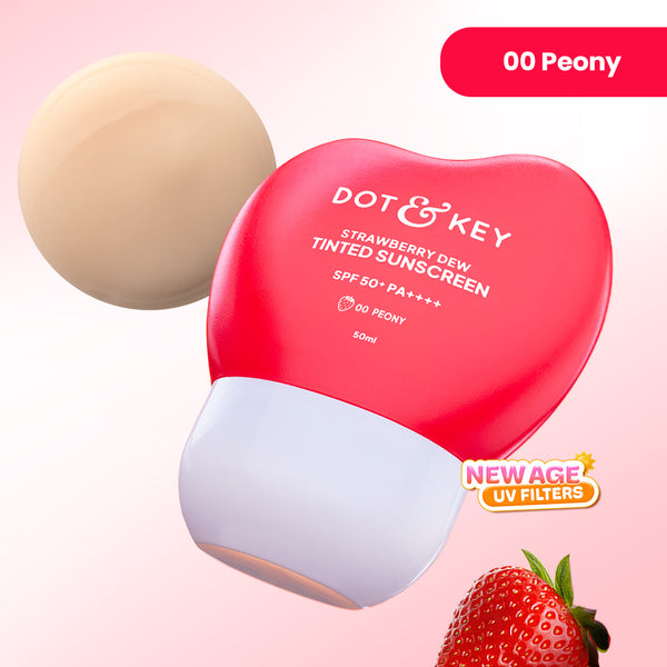 Dot & Key Strawberry Dew Tinted Sunscreen SPF 50+ PA++++ Peony 00