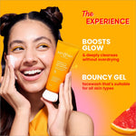 DOT & KEY Vitamin C + E Super Bright Gel Face Wash packaging highlighting its brightening properties, perfect for both men and women.