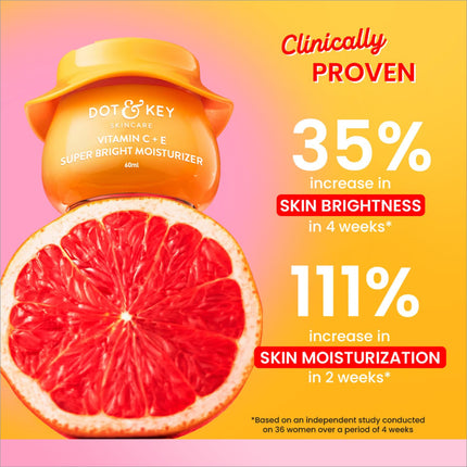 Dot & Key Vitamin C + E Sorbet Super Bright Moisturizer for Face - Brightening lotion that enhances radiance, formulated with Vitamin C moisturizer.