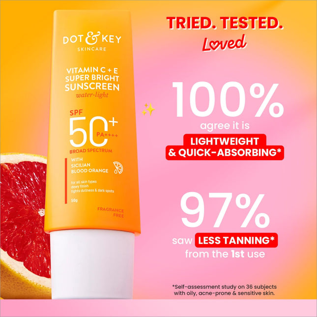 DOT & KEY Vitamin C Sunscreen SPF 50 - Water-Light Formula