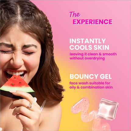 Dot & Key Watermelon Cooling Gel Face Wash product experience - Effective watermelon face wash for combination skin.