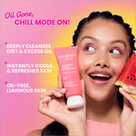 Oil-free Dot & Key Watermelon Cooling Gel Face Wash - Great for men and women as a rejuvenating watermelon face wash.