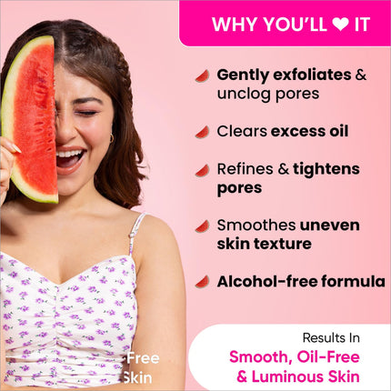 Dot & Key Watermelon SuperGlow Glycolic Face Pore Tightening Toner - Suitable for all skin types for enhanced radiance.