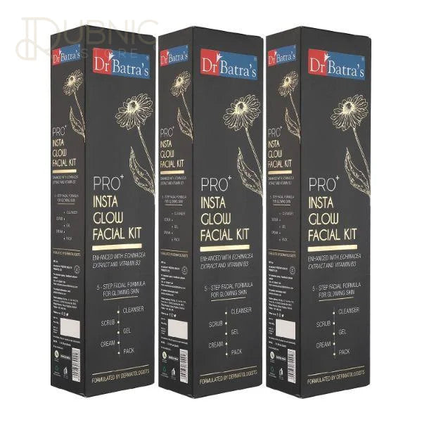 Dr Batra’s PRO+ Insta Glow Facial Kit Pack of 3 - FACIAL KIT