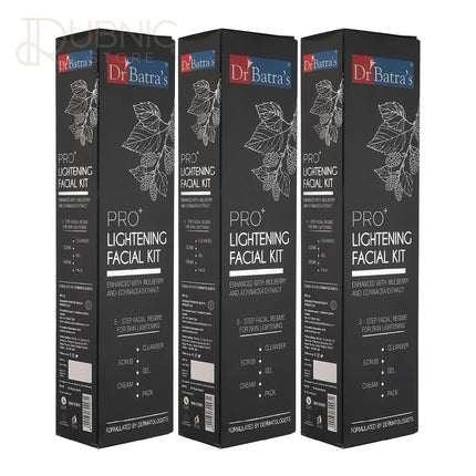 Dr Batra’s PRO+ LIGHTENING FACIAL KIT PACK OF 3 - FACIAL KIT