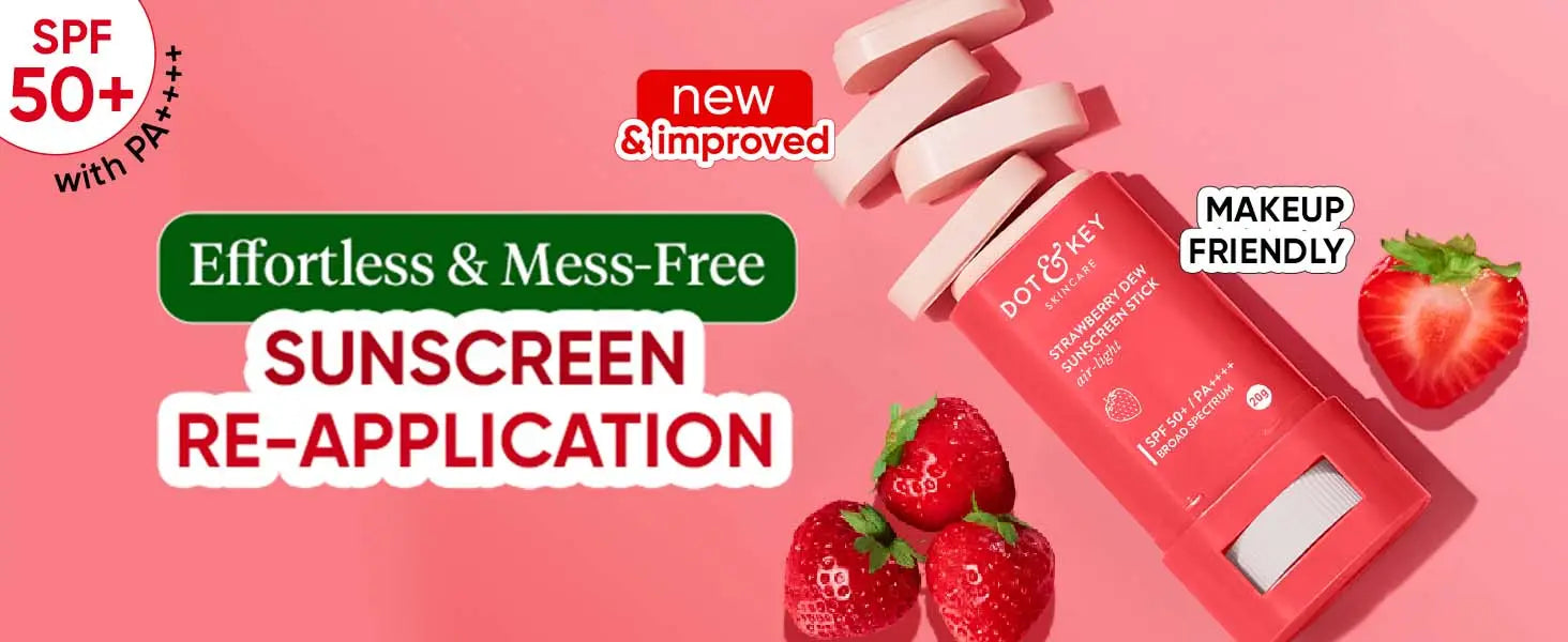Dot & Key Strawberry Dew Sunscreen Stick For Travel SPF 50