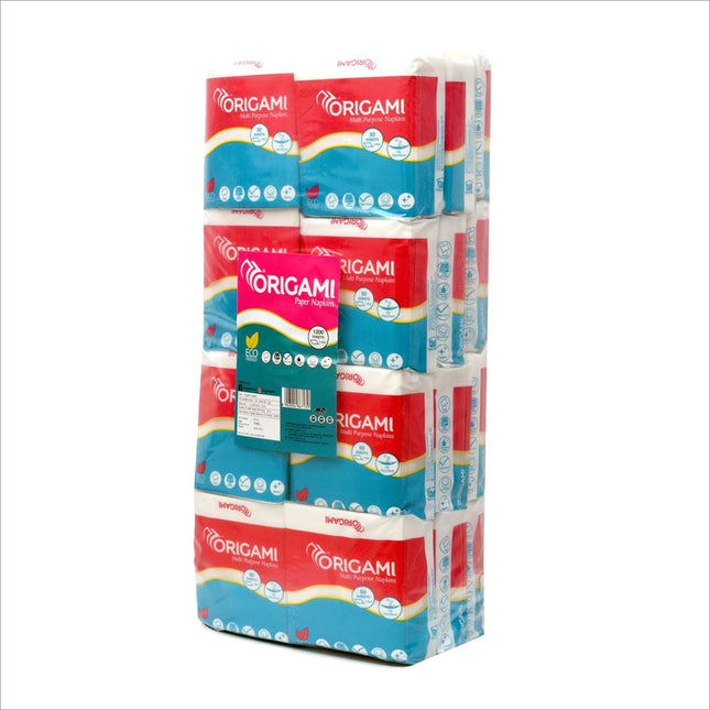 ORIGAMI Eco Range Origami Paper Napkin 20cm x 22cm - Eco friendly paper napkins perfect for home and commercial use.