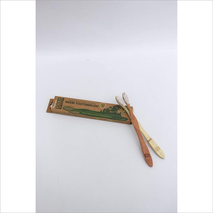 Eco-Friendly Toothbrush by Origami - Good Karma Neem Tooth Brush with Soft Bristles and Biodegradable Handle - Pack of 3