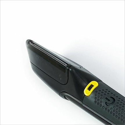 Black and yellow multifunctional grooming kit electric trimmer with textured grip handle for hair and beard trimming