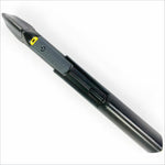 Black and yellow multifunctional grooming kit hair trimmer with textured grip handle for beard and body hair removal