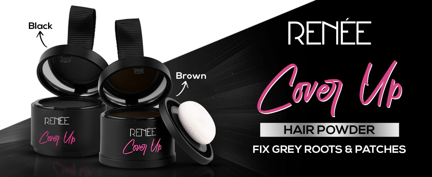 RENEE Brown Cover-Up Hair Powder - Instantly Conceals Grey