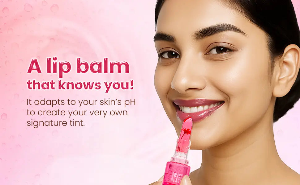 Swiss Beauty Jelly Bloom pH Lip Balm - Colour-Changing Tint