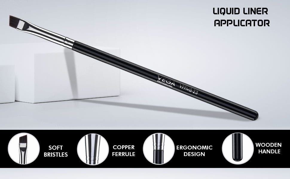 Vega Professional Liquid Liner Applicator - Precise Brush