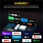 White h96max h313 android tv box with sleek minimalist design 2+16gb wifi 6 bluetooth 4k ultra hd streaming device