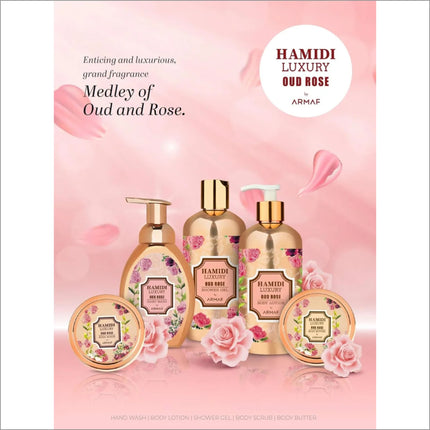 Hamidi Luxury Oud Rose Body Lotion BY ARAMF 500ml - BODY