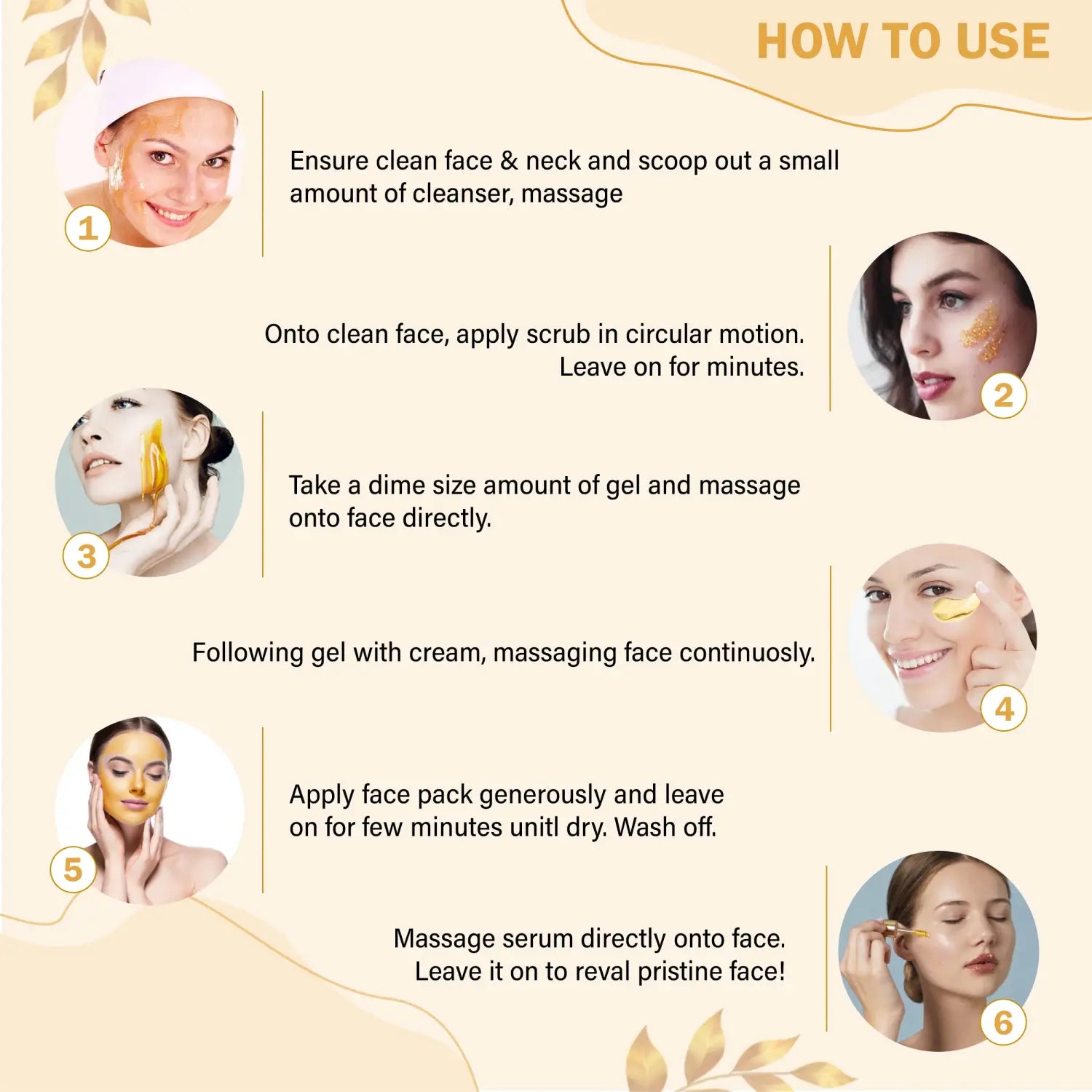Aryanveda APS Gold Facial Kit for Deep Moisturization &