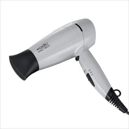 Ikonic 1800 Pro Hair Dryer Grey 2-Speed Temperature