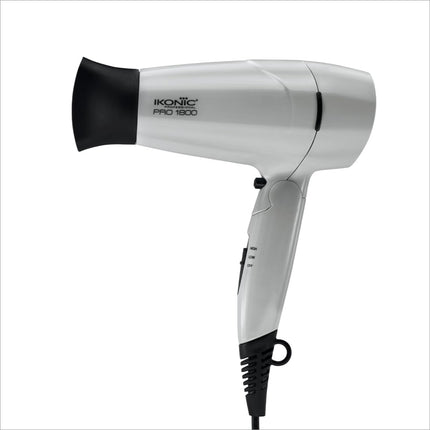 Ikonic 1800 Pro Hair Dryer Grey 2-Speed Temperature