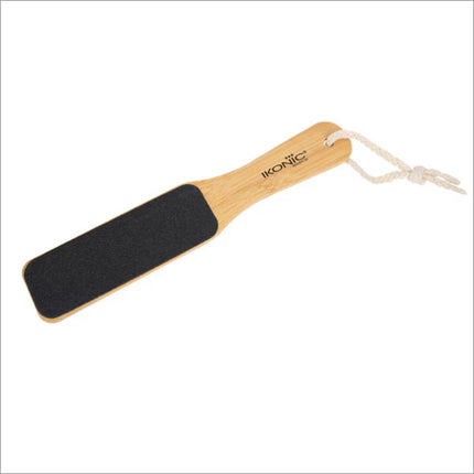 Ikonic Basics Double Sided Sand Bamboo Foot Scraper