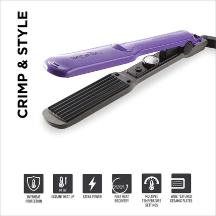 IKONIC Crimp & Style Hair Crimper,Purple - Hair styling