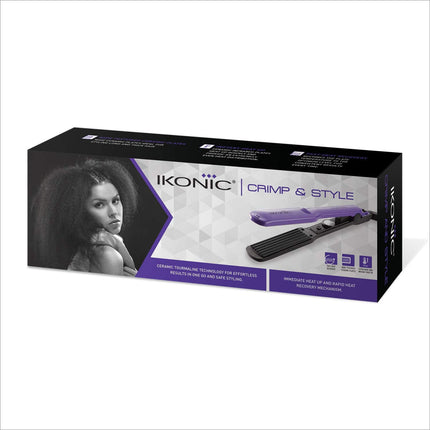 IKONIC Crimp & Style Hair Crimper,Purple - Hair styling