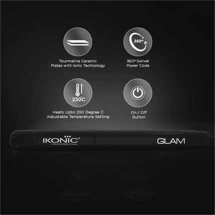 Ikonic Glam Hair Straightener For Women With Professional