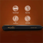 Ikonic Gleam Hair Straightener Black| Super slim 1 inch