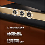 Ikonic Gleam Hair Straightener Black| Super slim 1 inch