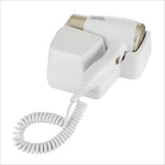 Ikonic Hair Dryer- Pro 1500 White- 500 Watts Wall-Mount
