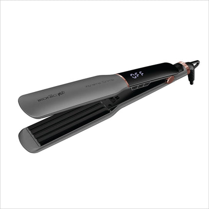 Ikonic Me Xtreme Crimp hair crimper for women featuring extra long and wide ceramic crimping plates for effortless styling.