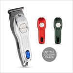 three different types of hair clippers on a white background
