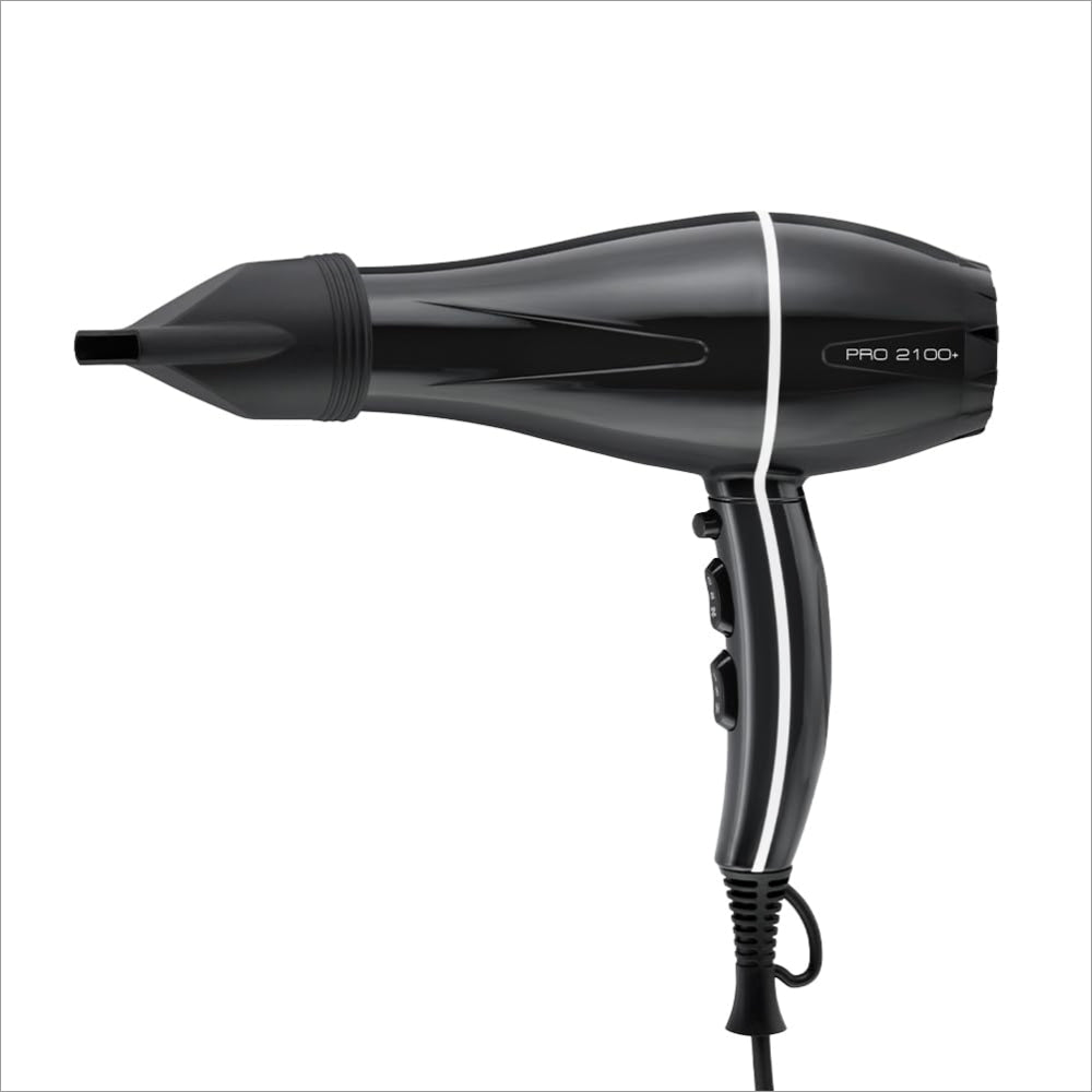 Ikonic Pro 2100 + Hair Dryer| 2000W| Black| Low Noise