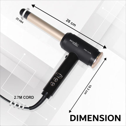 IKONIC Pro curl- Hair Curler Black - Pro curl