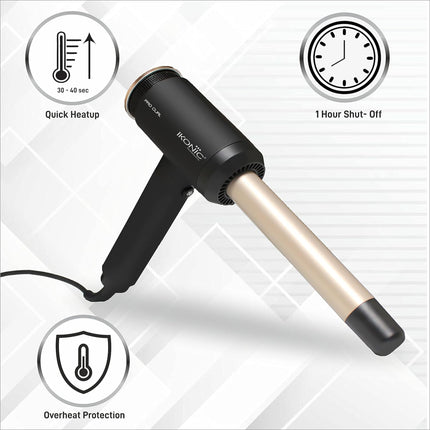 IKONIC Pro curl- Hair Curler Black - Pro curl