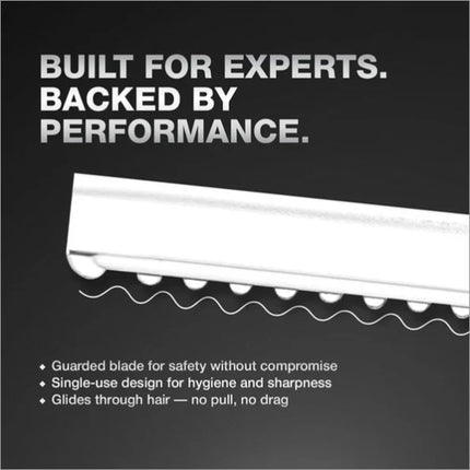 Ikonic Professional Pro Texturizing Razor Blades in packaging - 10 professional razor blades for salon-quality performance.