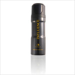 Front view of the Influence Deodorant spray bottle by BIRRA, showcasing its sleek gray design with a bold gold label stating 'INFLUENCE' and 'Deodorant Body Spray.' The bottle is positioned upright, reflecting light elegantly.
