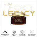 Involve Your Senses Legacy long lasting car perfume stylishly displayed, perfect for an elevated driving experience.