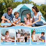 Light blue dome tent with mesh window and sturdy poles shown alongside jk200 1 pair 2 inch screen interactive video walkie talkie set